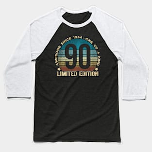 90Th Birthday 90 Year Old 1934 Limited Edition Baseball T-Shirt